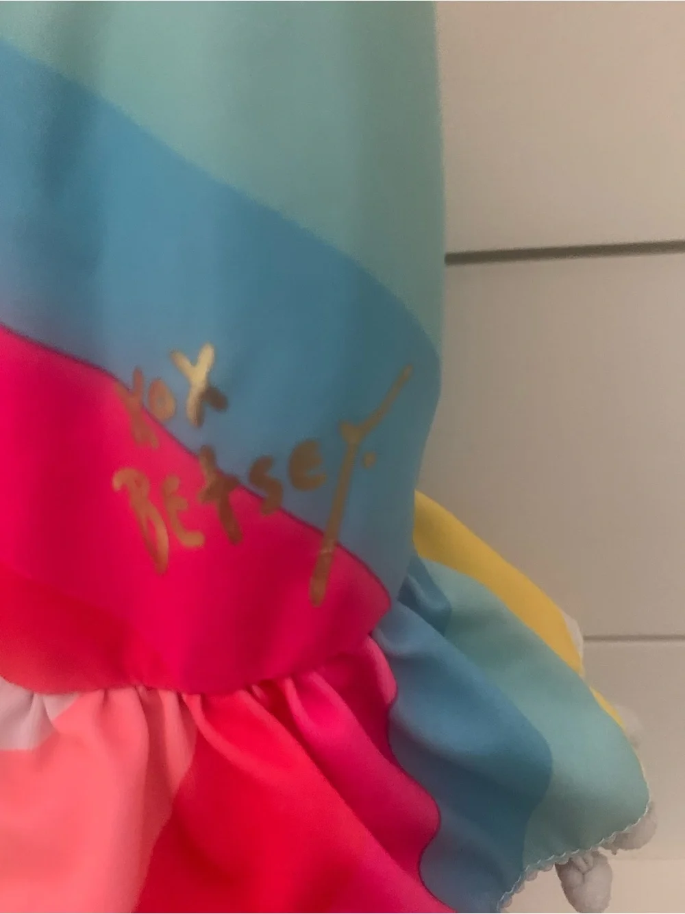 Betsey Johnson bright rainbow